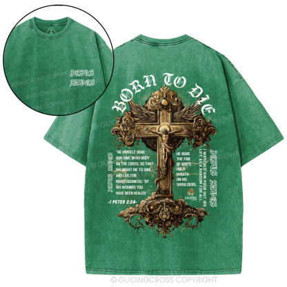 Jesus Saves Christian Washed T-Shirt