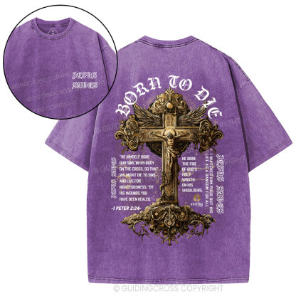 Jesus Saves Christian Washed T-Shirt