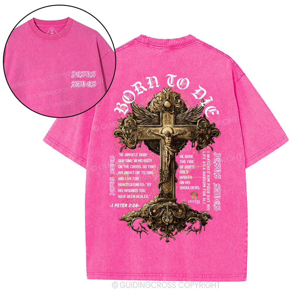 Jesus Saves Christian Washed T-Shirt