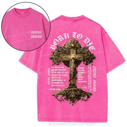 Jesus Saves Christian Washed T-Shirt