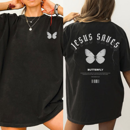 Jesus Saves Christian Washed T-Shirt