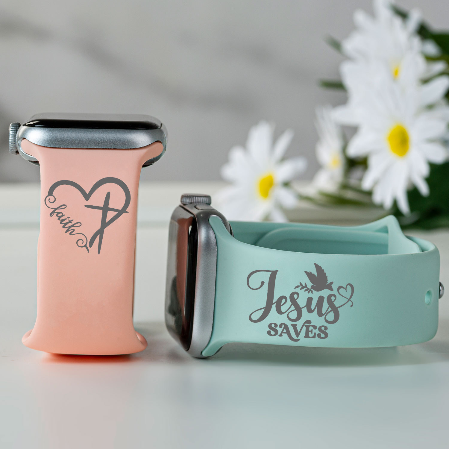 Jesus Saves Christian Watch Band