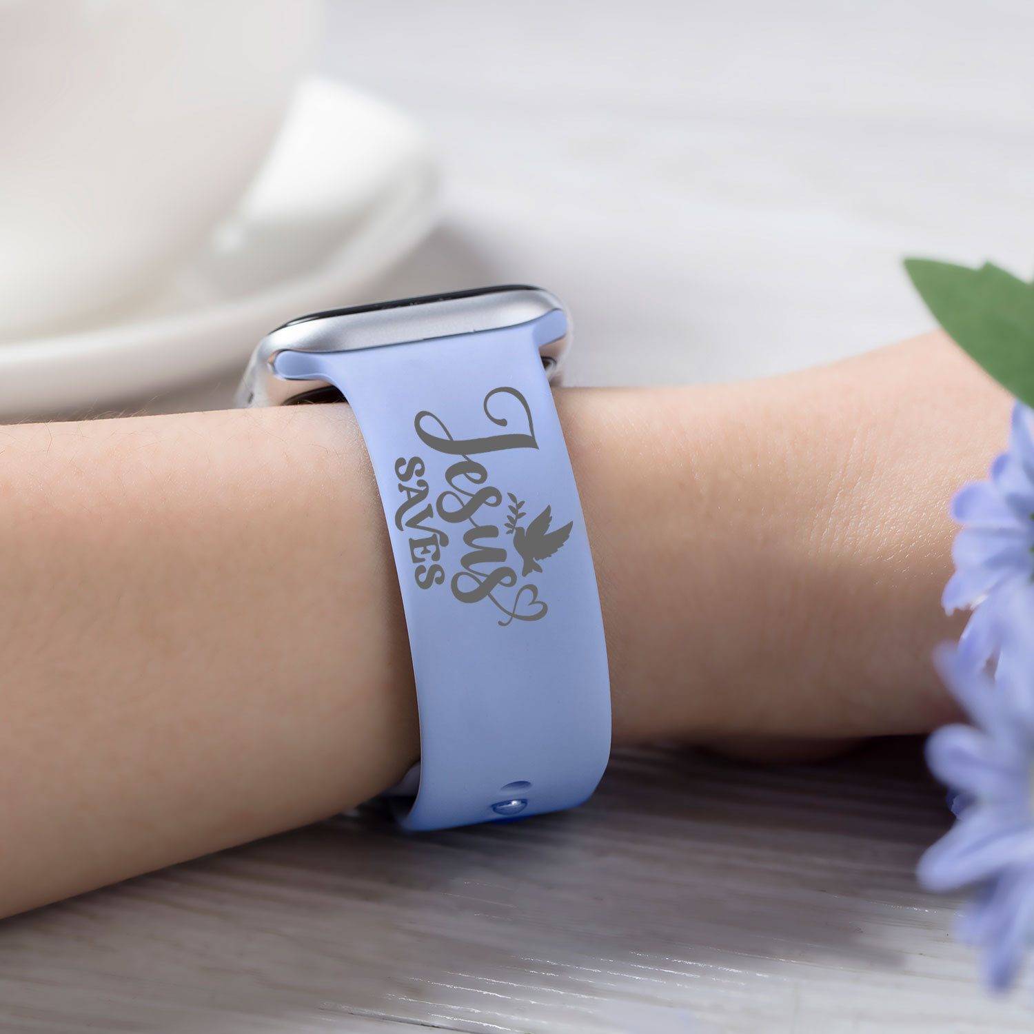 Jesus Saves Christian Watch Band