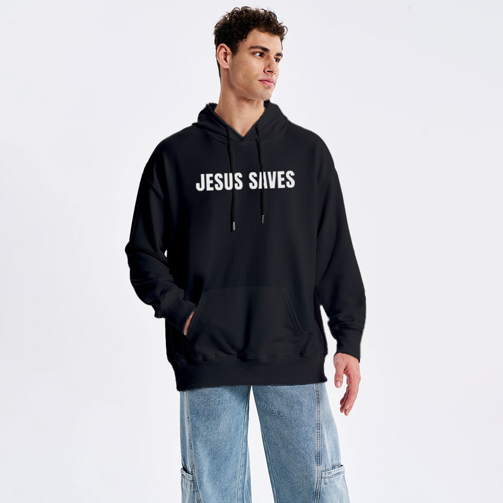 Jesus Saves Classic Christian Hoodie