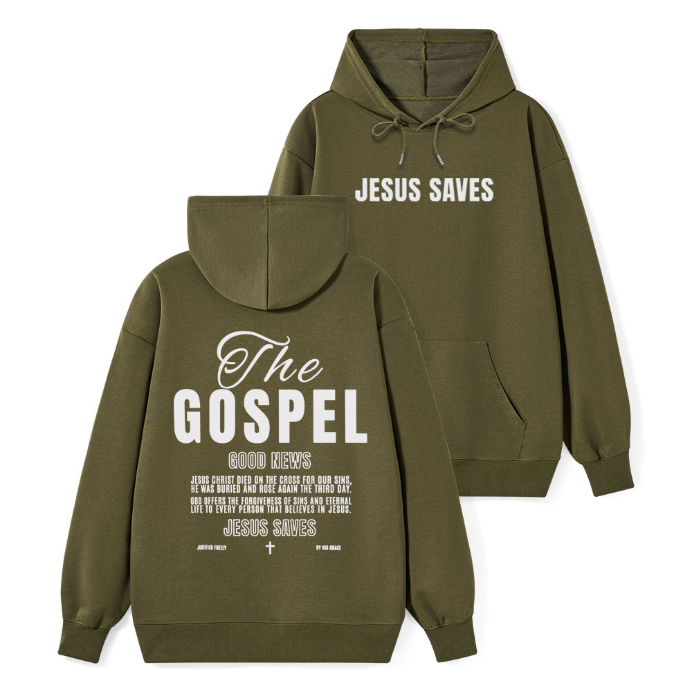 Jesus Saves Classic Christian Hoodie