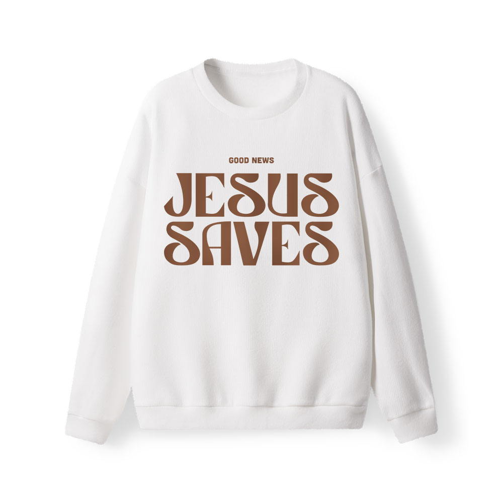 Jesus Saves Lightweight Sweater