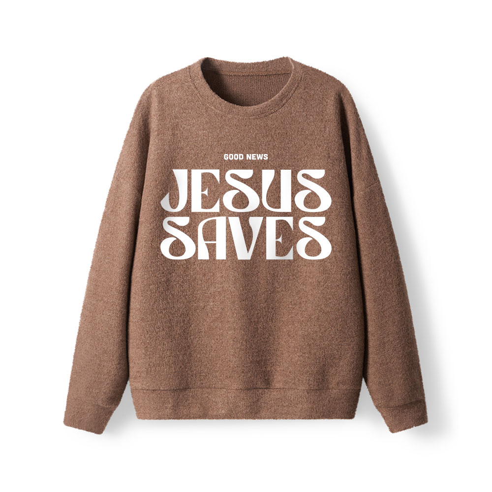 Jesus Saves Lightweight Sweater
