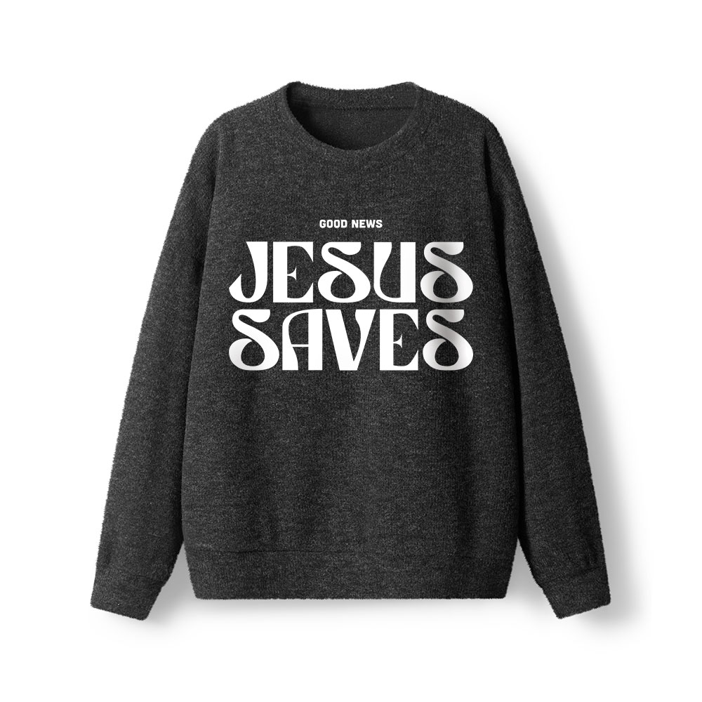 Jesus Saves Lightweight Sweater