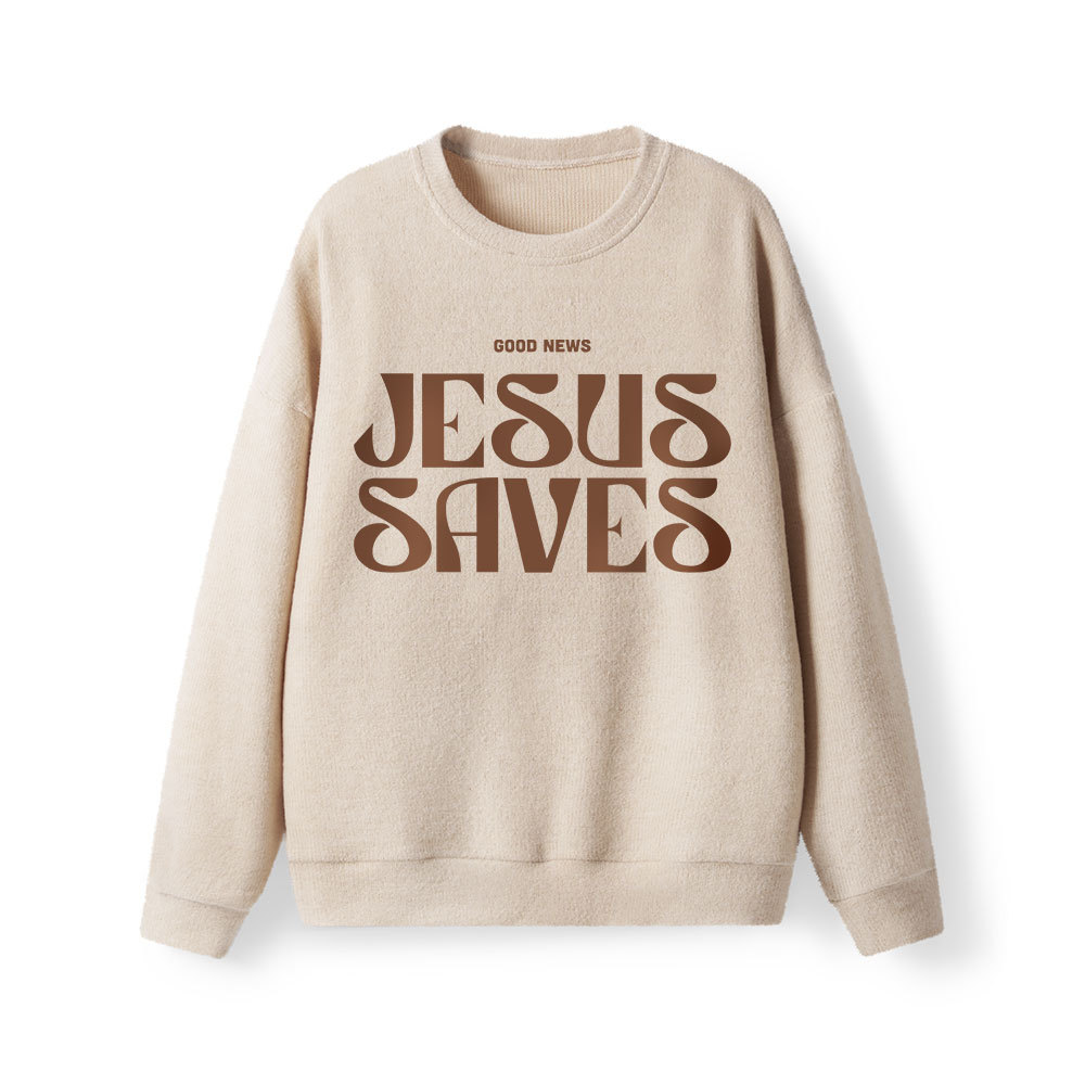 Jesus Saves Lightweight Sweater