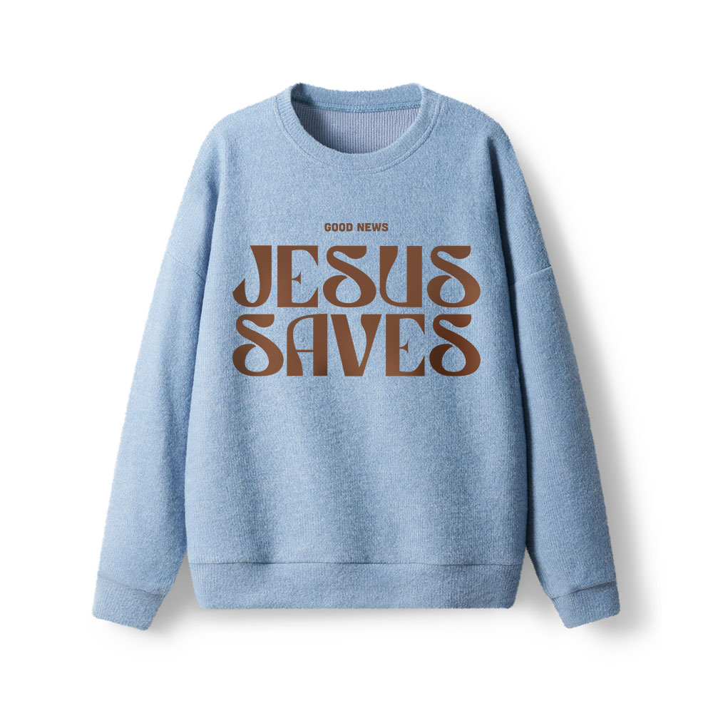 Jesus Saves Lightweight Sweater