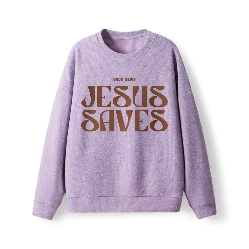 Jesus Saves Lightweight Sweater