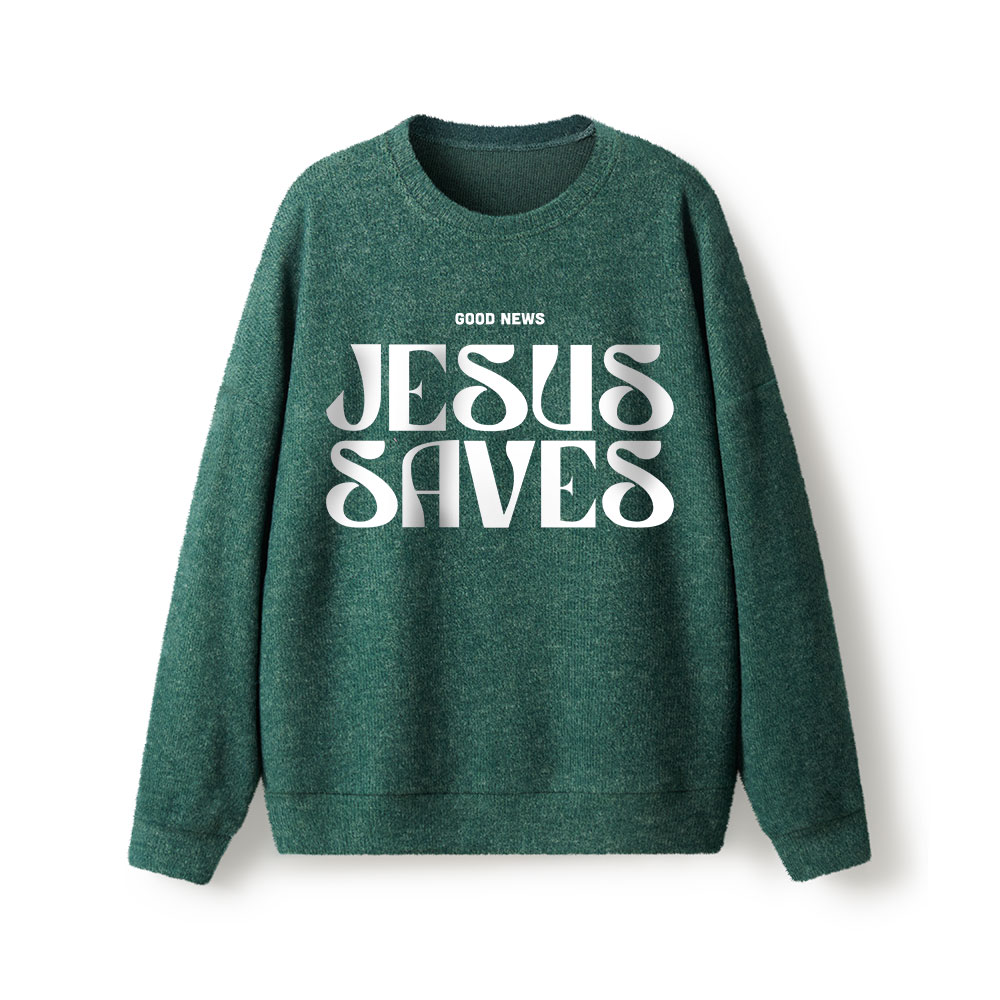 Jesus Saves Lightweight Sweater