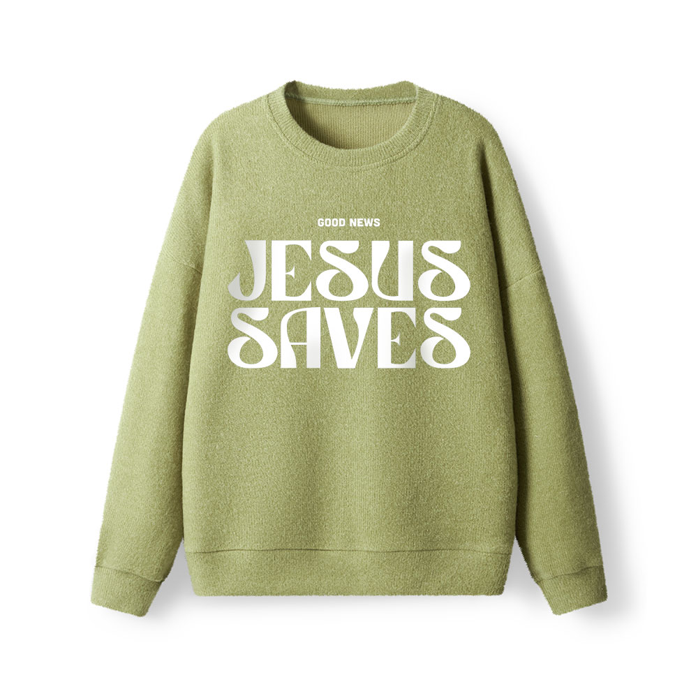 Jesus Saves Lightweight Sweater