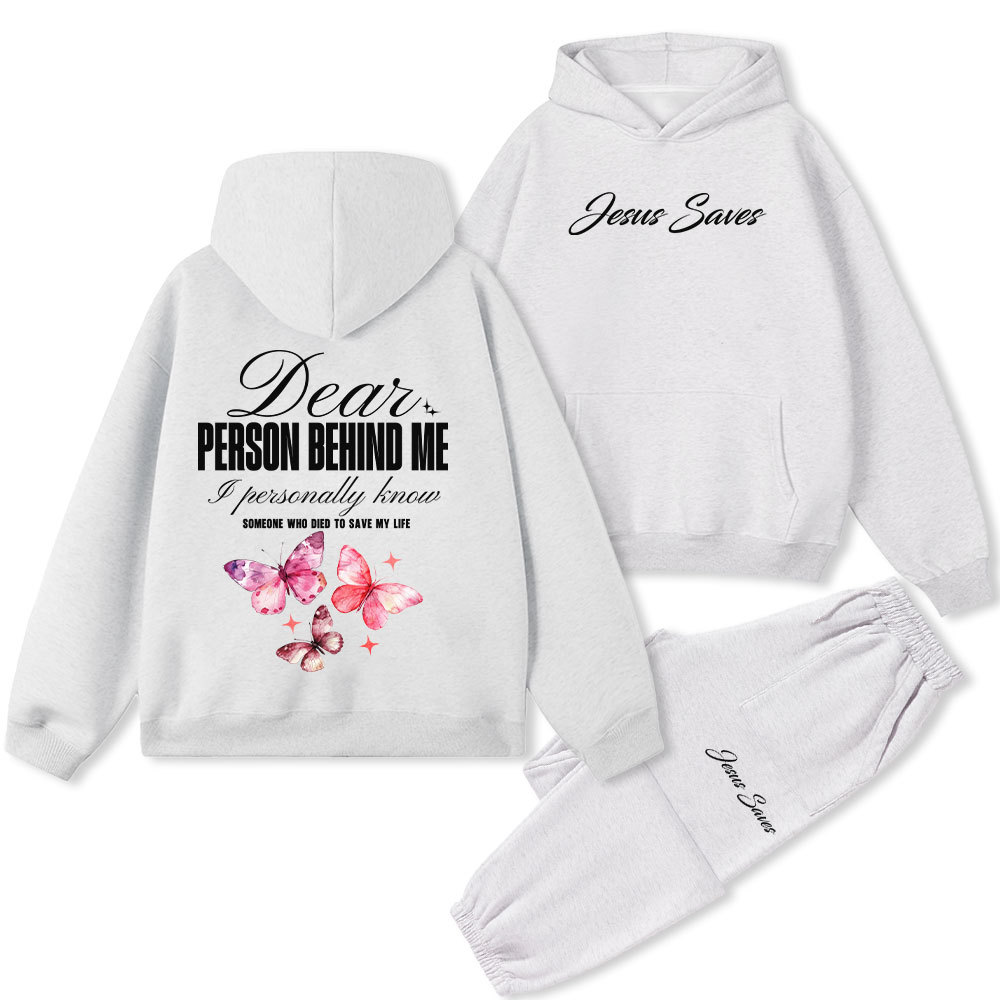 Jesus Saves Premium Fleece Hoodie Set