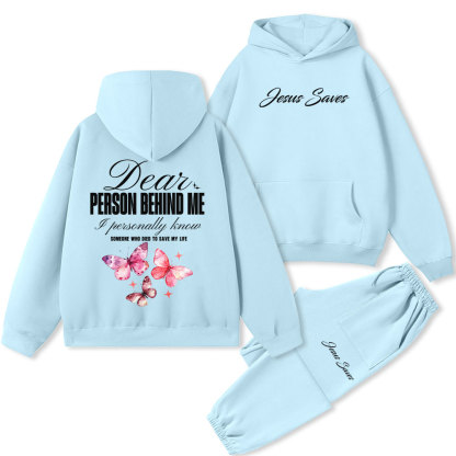 Jesus Saves Premium Fleece Hoodie Set