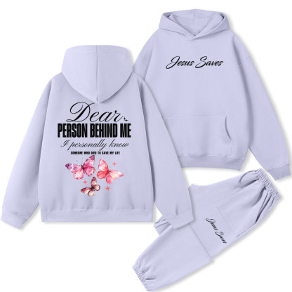 Jesus Saves Premium Fleece Hoodie Set