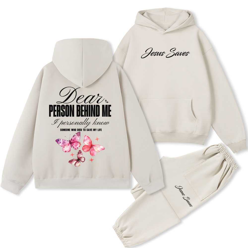 Jesus Saves Premium Fleece Hoodie Set