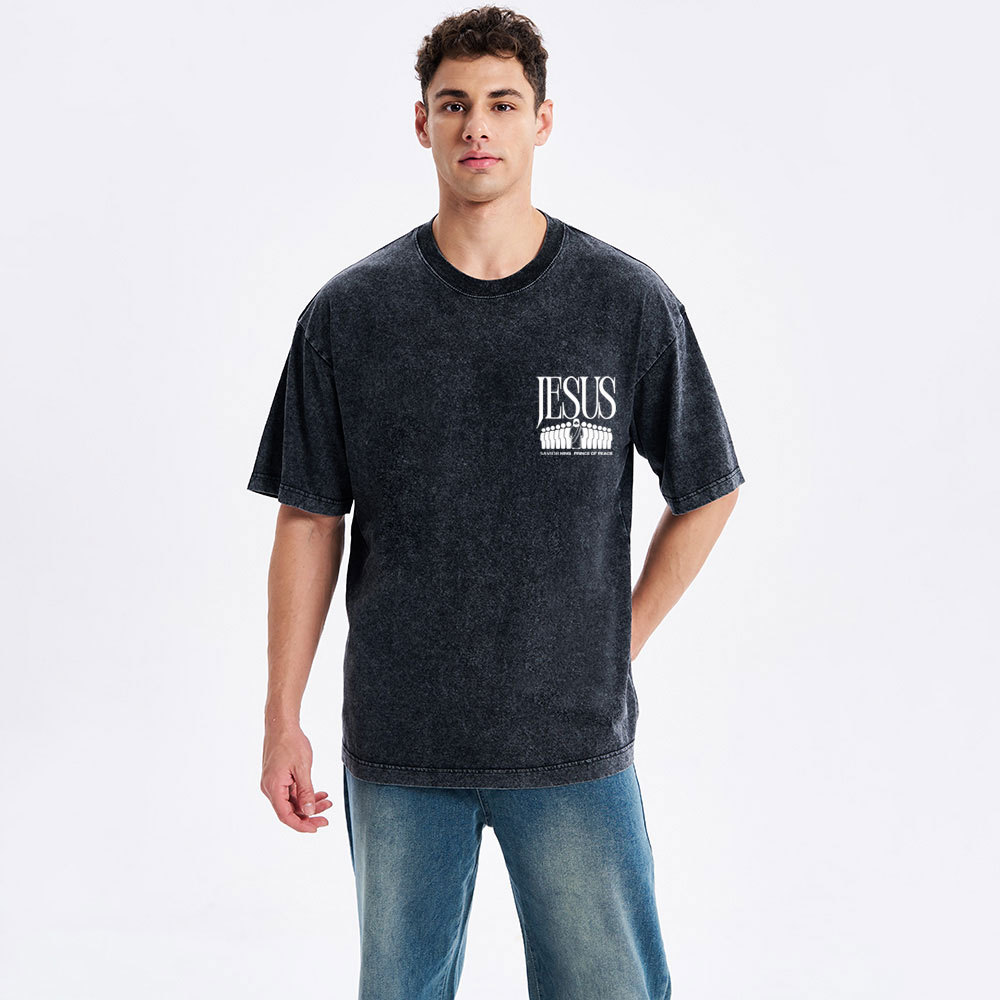 Jesus Savior King Christian Washed T-Shirt