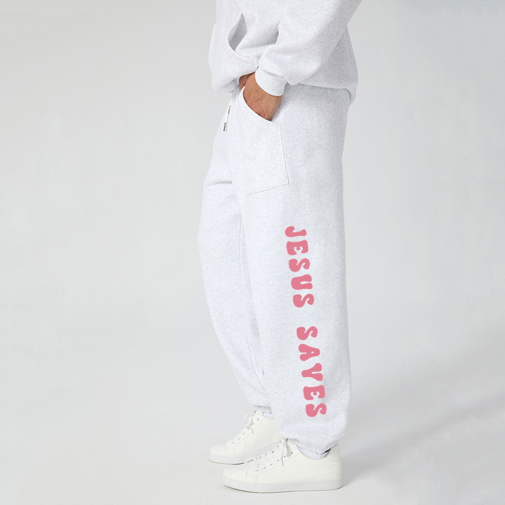 Jesus Sayes Christian Fleece Sweatpants