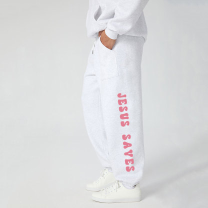 Jesus Sayes Christian Fleece Sweatpants