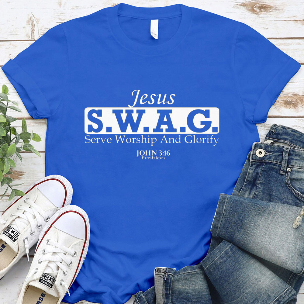 Jesus Serve Worship And Glorify Christian T-Shirt
