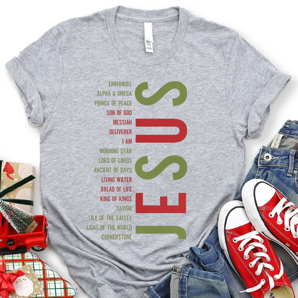Jesus Son Of God Christian Christmas T-Shirt