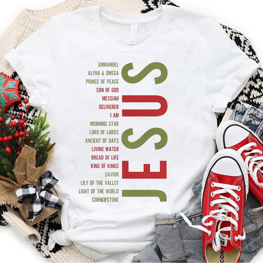 Jesus Son Of God Christian Christmas T-Shirt