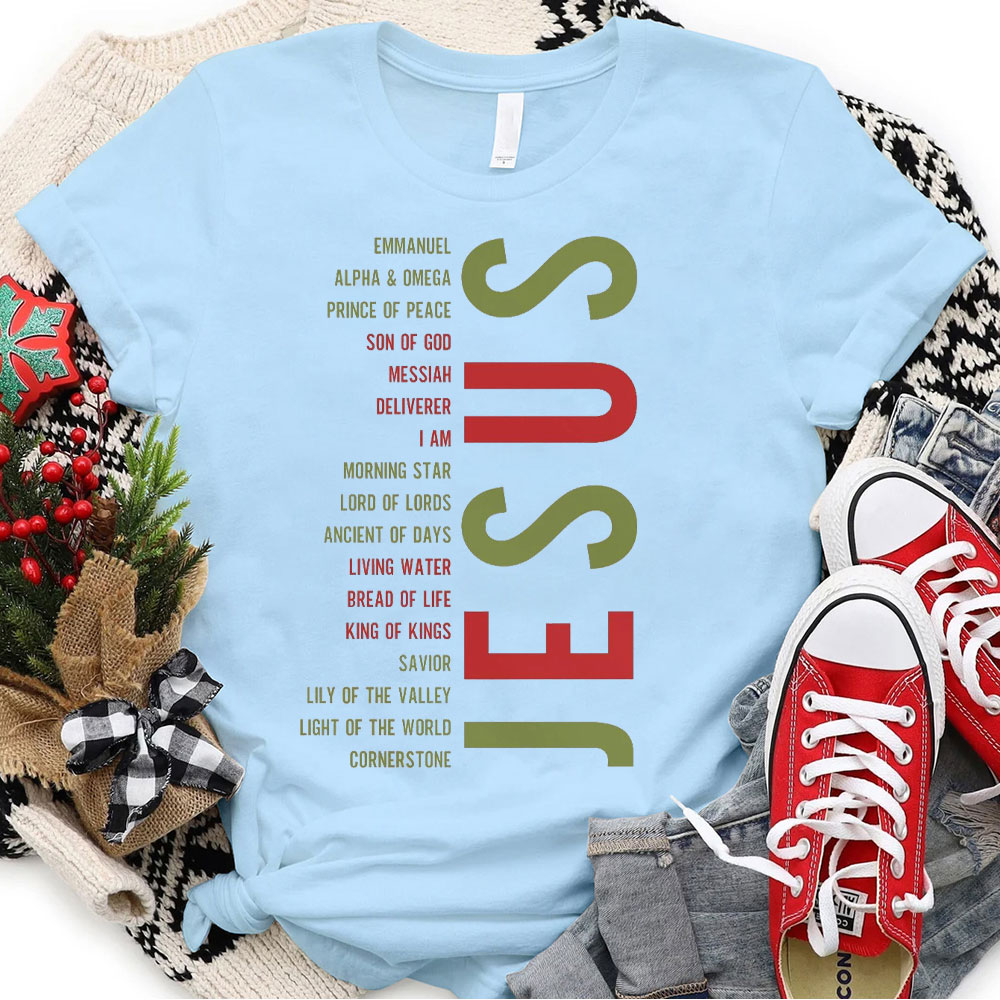 Jesus Son Of God Christian Christmas T-Shirt