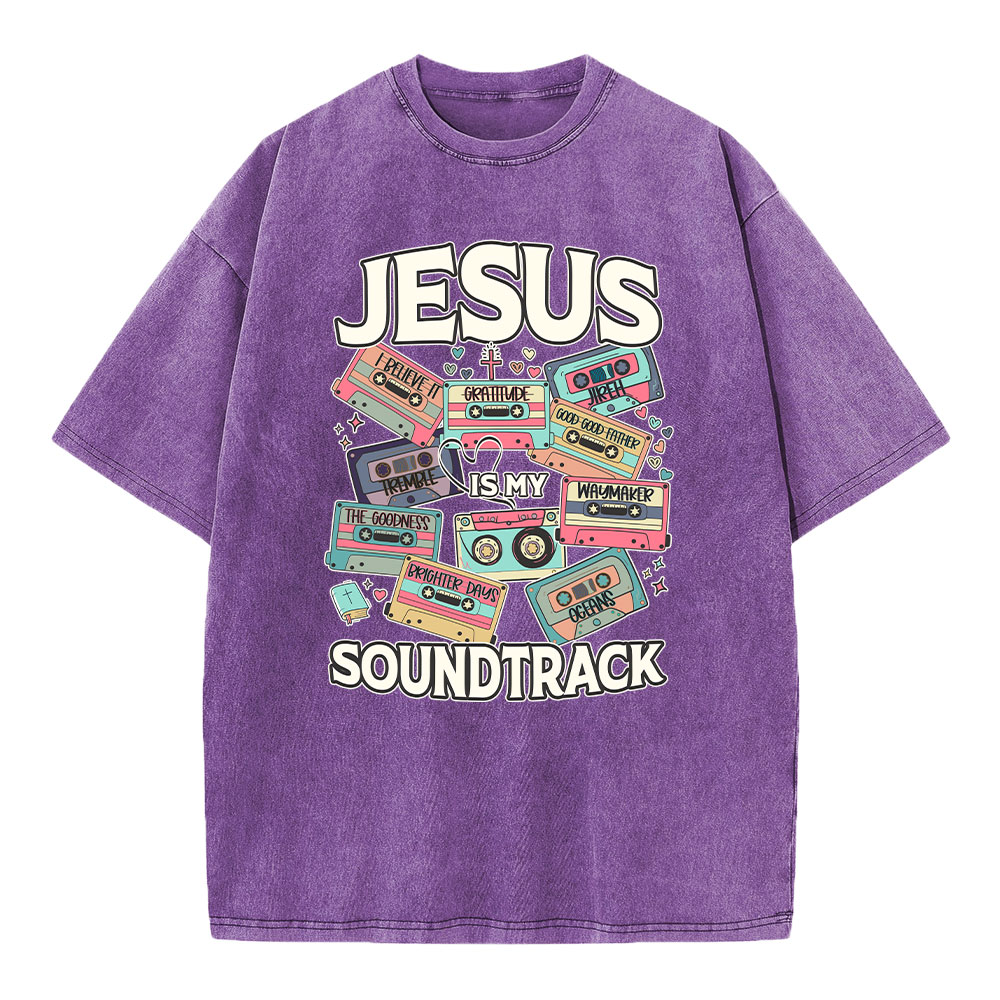 Jesus Soundtrack Christian Washed T-Shirt