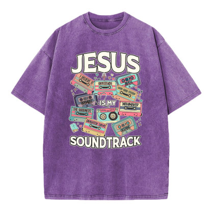 Jesus Soundtrack Christian Washed T-Shirt