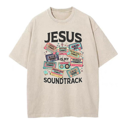 Jesus Soundtrack Christian Washed T-Shirt