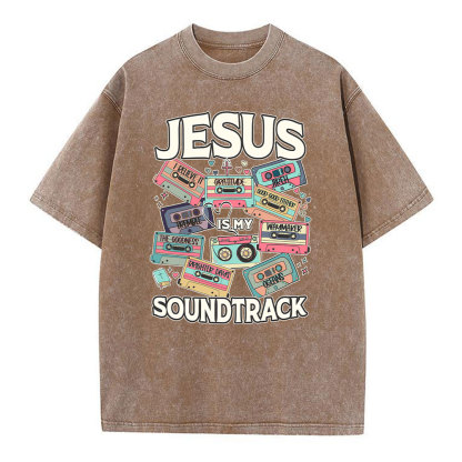 Jesus Soundtrack Christian Washed T-Shirt