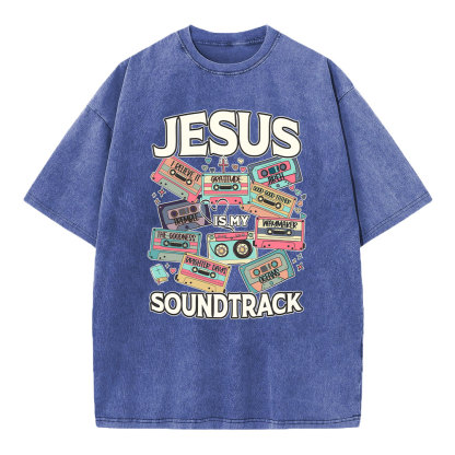 Jesus Soundtrack Christian Washed T-Shirt