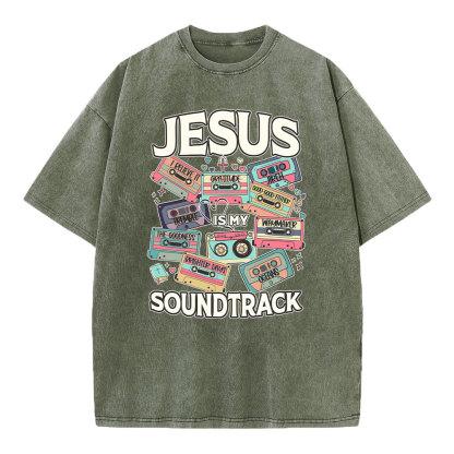 Jesus Soundtrack Christian Washed T-Shirt