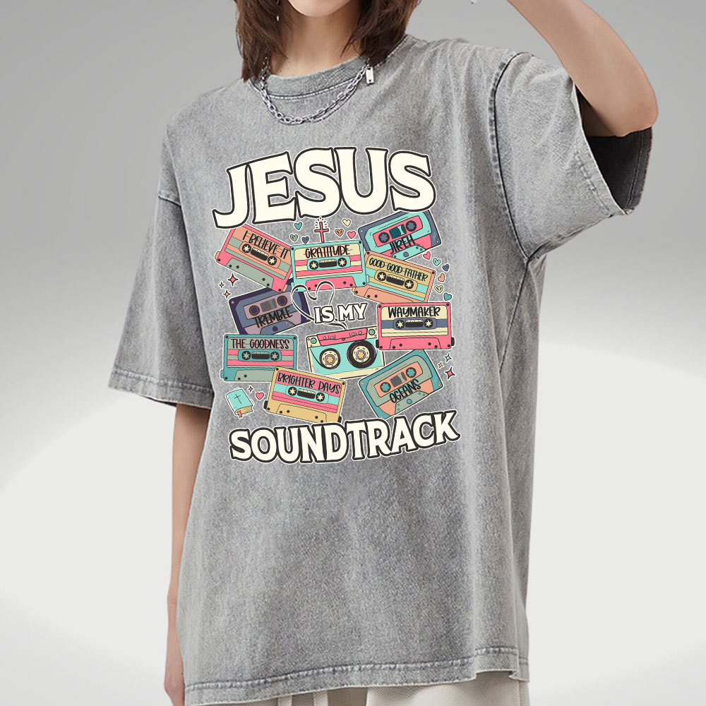 Jesus Soundtrack Christian Washed T-Shirt
