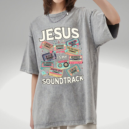 Jesus Soundtrack Christian Washed T-Shirt