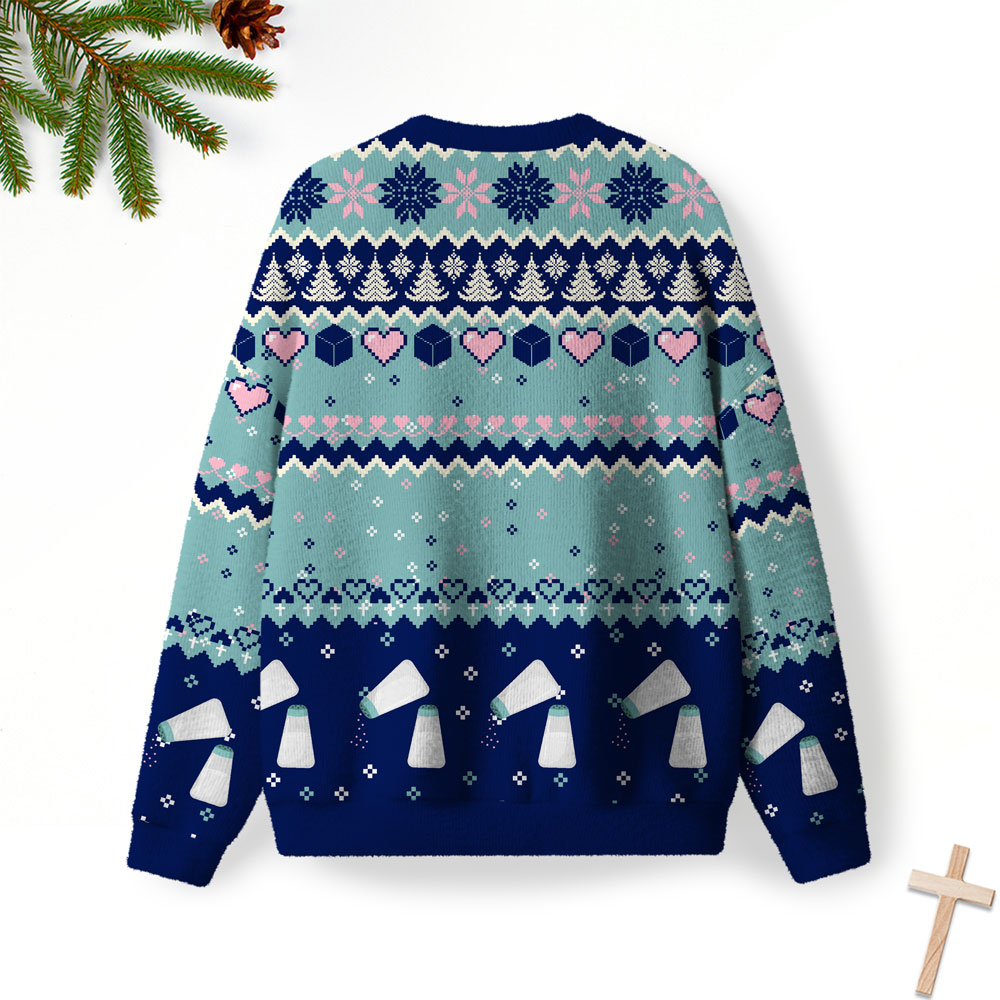 Jesus Sprinkle Faith On Everything Christian Lightweight Sweater