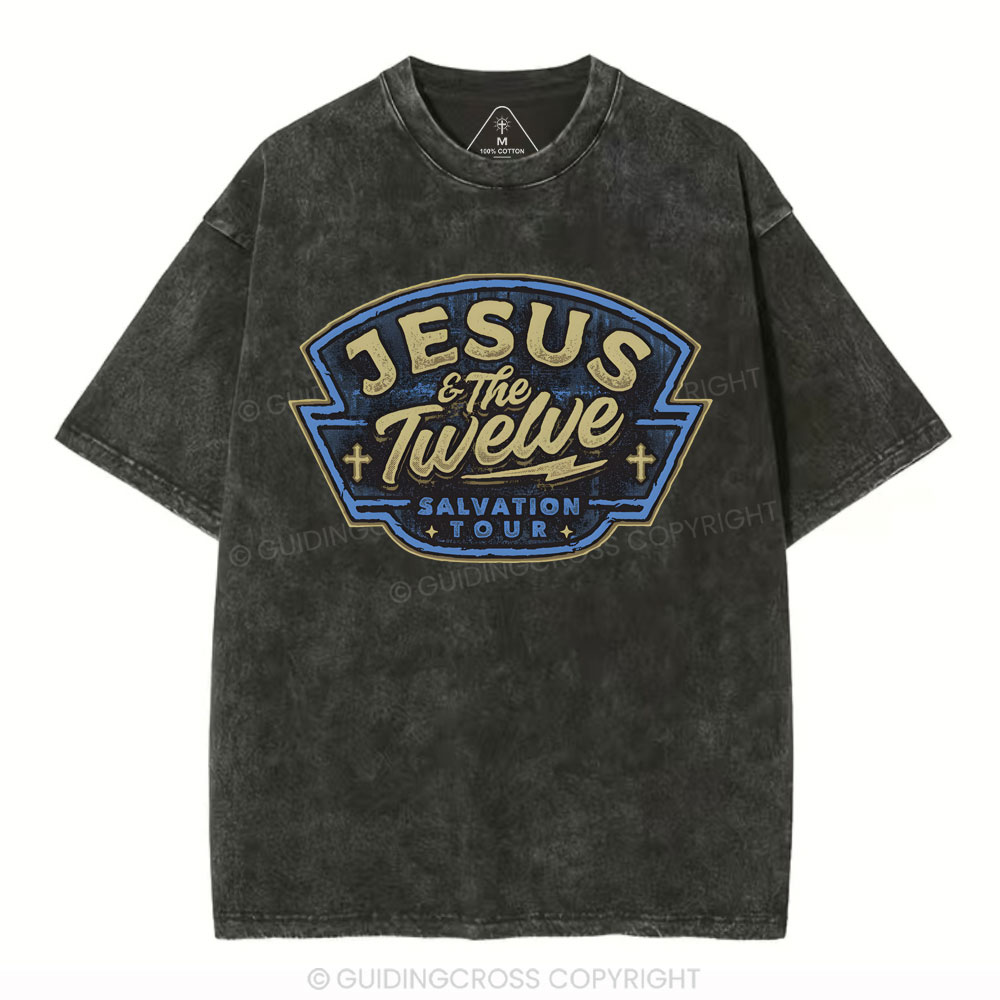 Double-sided sample washed T-Shirt Sale - GuidingCross