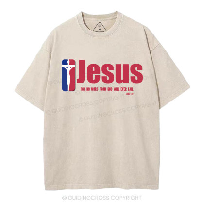 Jesus Team Christian Washed T-Shirt