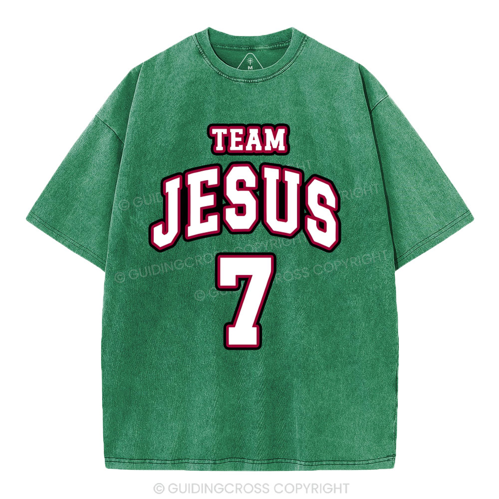 Jesus Team Christian Washed T-Shirt