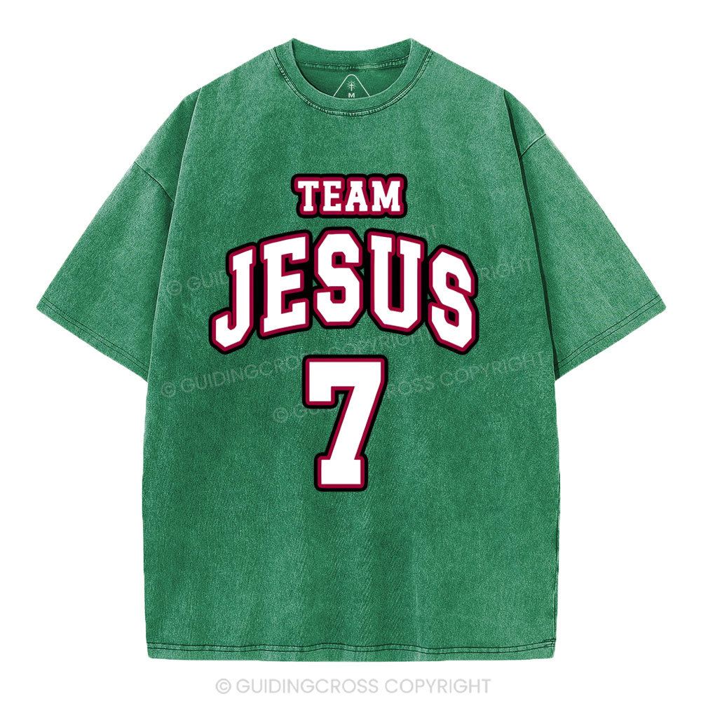 Jesus Team Christian Washed T-Shirt