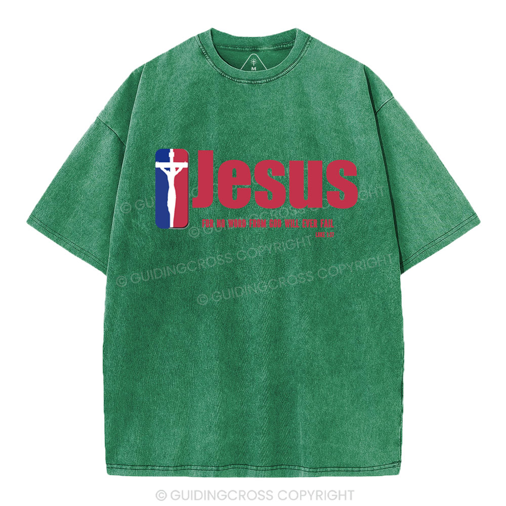 Jesus Team Christian Washed T-Shirt