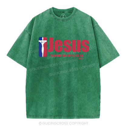 Jesus Team Christian Washed T-Shirt