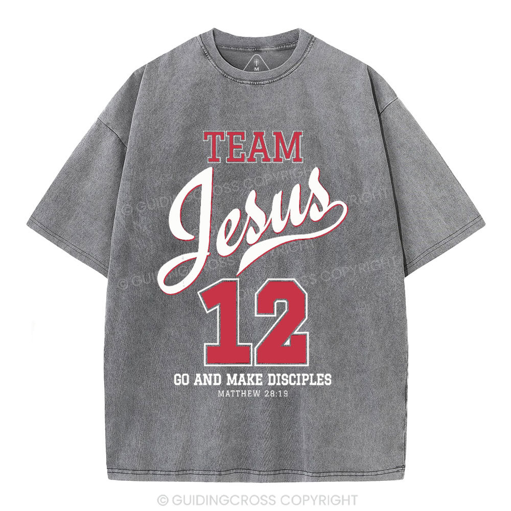 Jesus Team Christian Washed T-Shirt