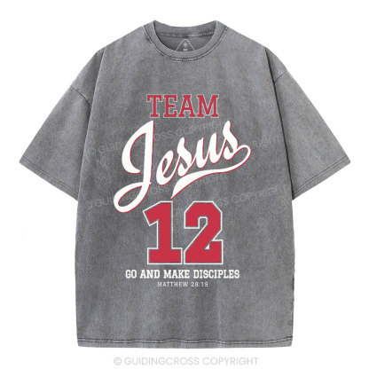 Jesus Team Christian Washed T-Shirt