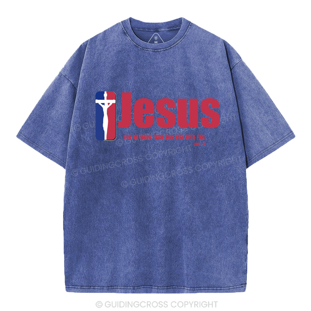 Jesus Team Christian Washed T-Shirt