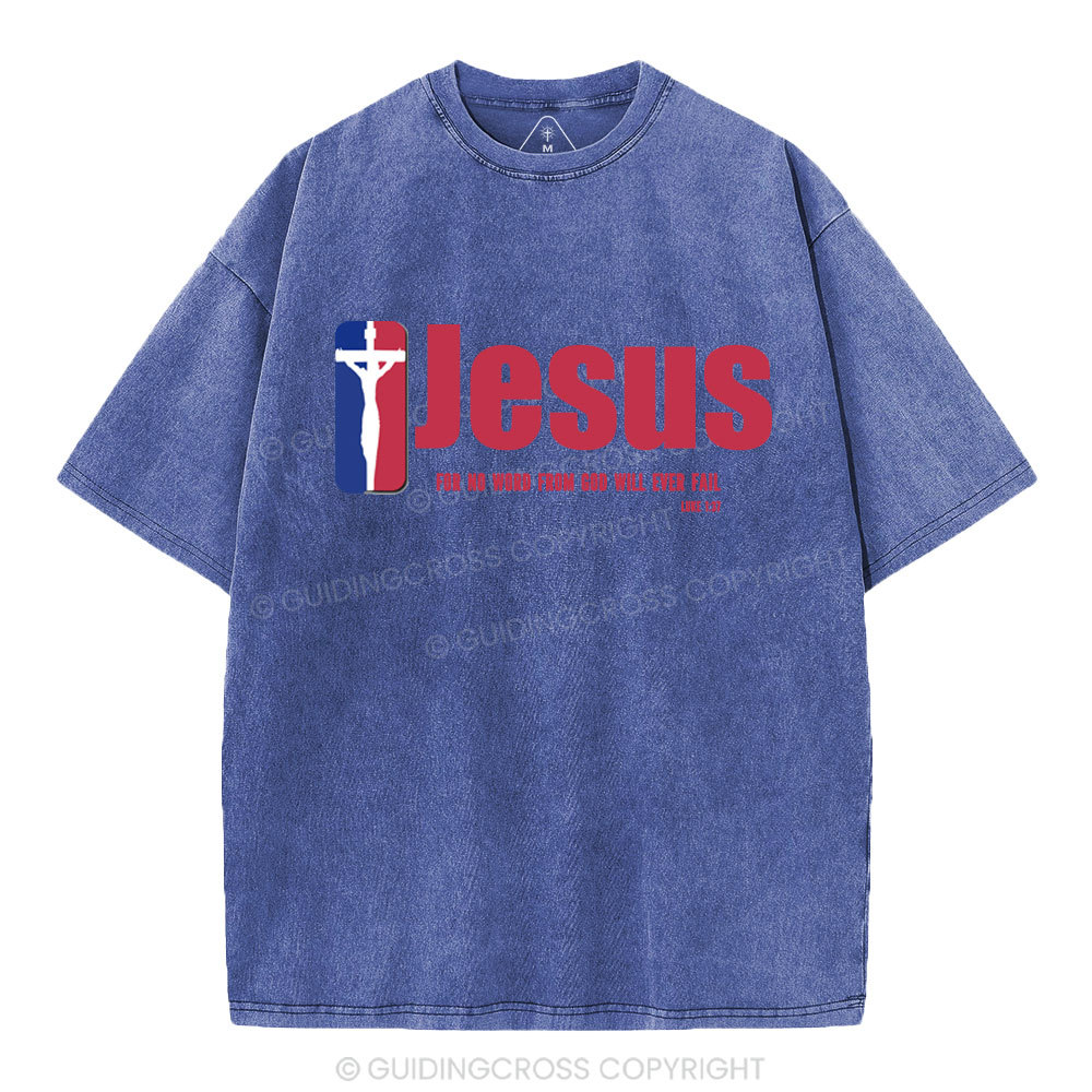 Jesus Team Christian Washed T-Shirt