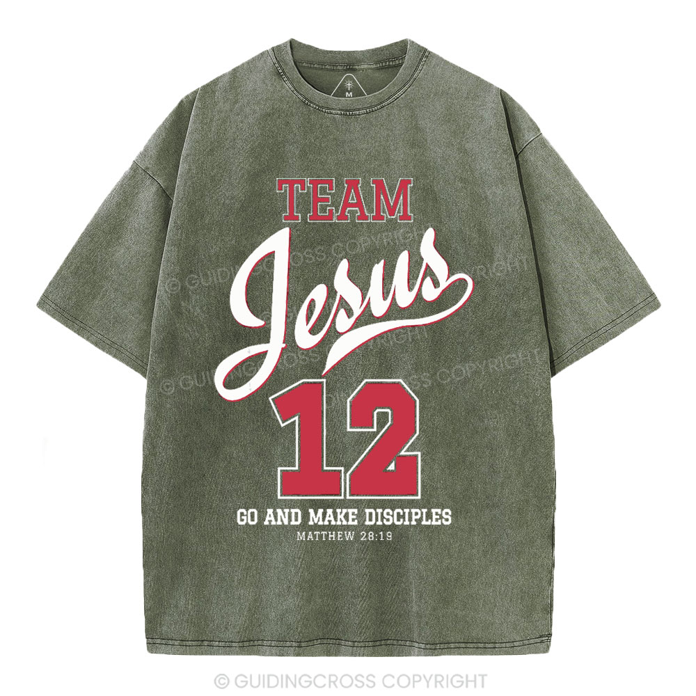 Jesus Team Christian Washed T-Shirt