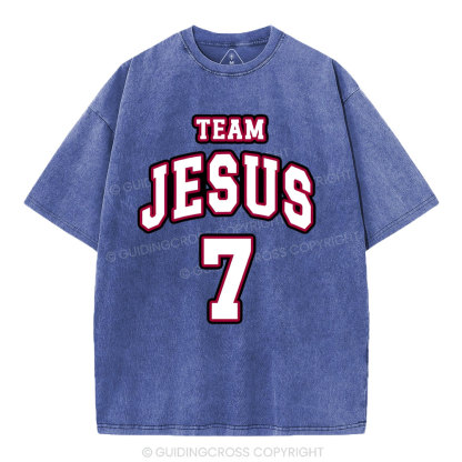 Jesus Team Christian Washed T-Shirt