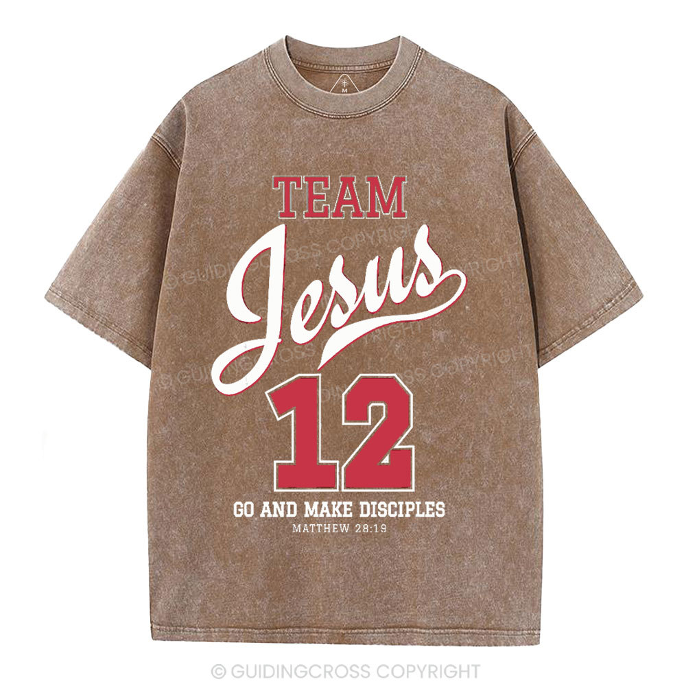 Jesus Team Christian Washed T-Shirt